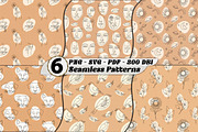 One-Line Minimalist face Patterns, a Pattern Graphic by one-touch (Thumbnail 1 of 18)