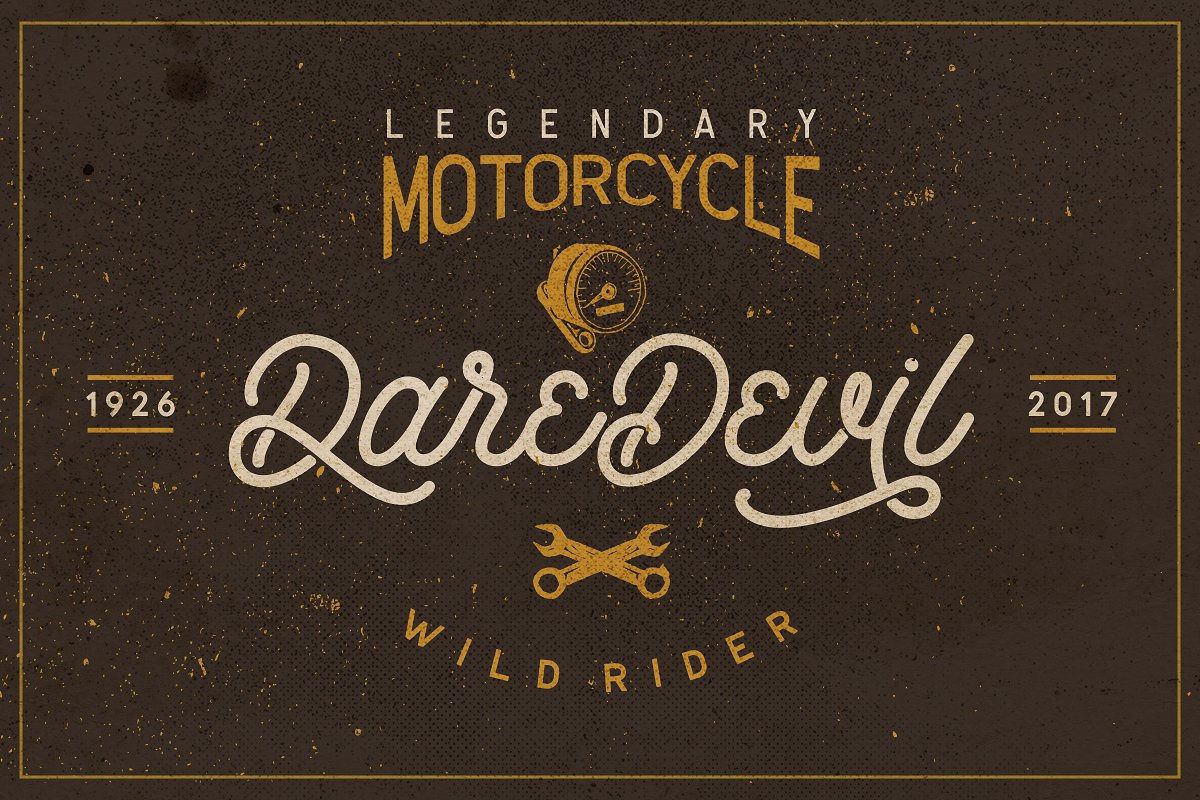 Retrology - a retro monoline script preview 3