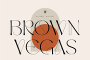 Brown Vegas | Beautifull Sans Serif, a Serif Font by WhymoreArt (Thumbnail 1 of 10)
