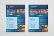 Sale logistics flyer design template, a Flyer Template by Workhu (Thumbnail 3 of 4)