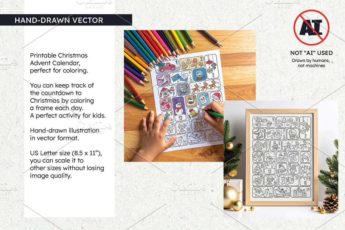 Printable Advent Calendar preview 2