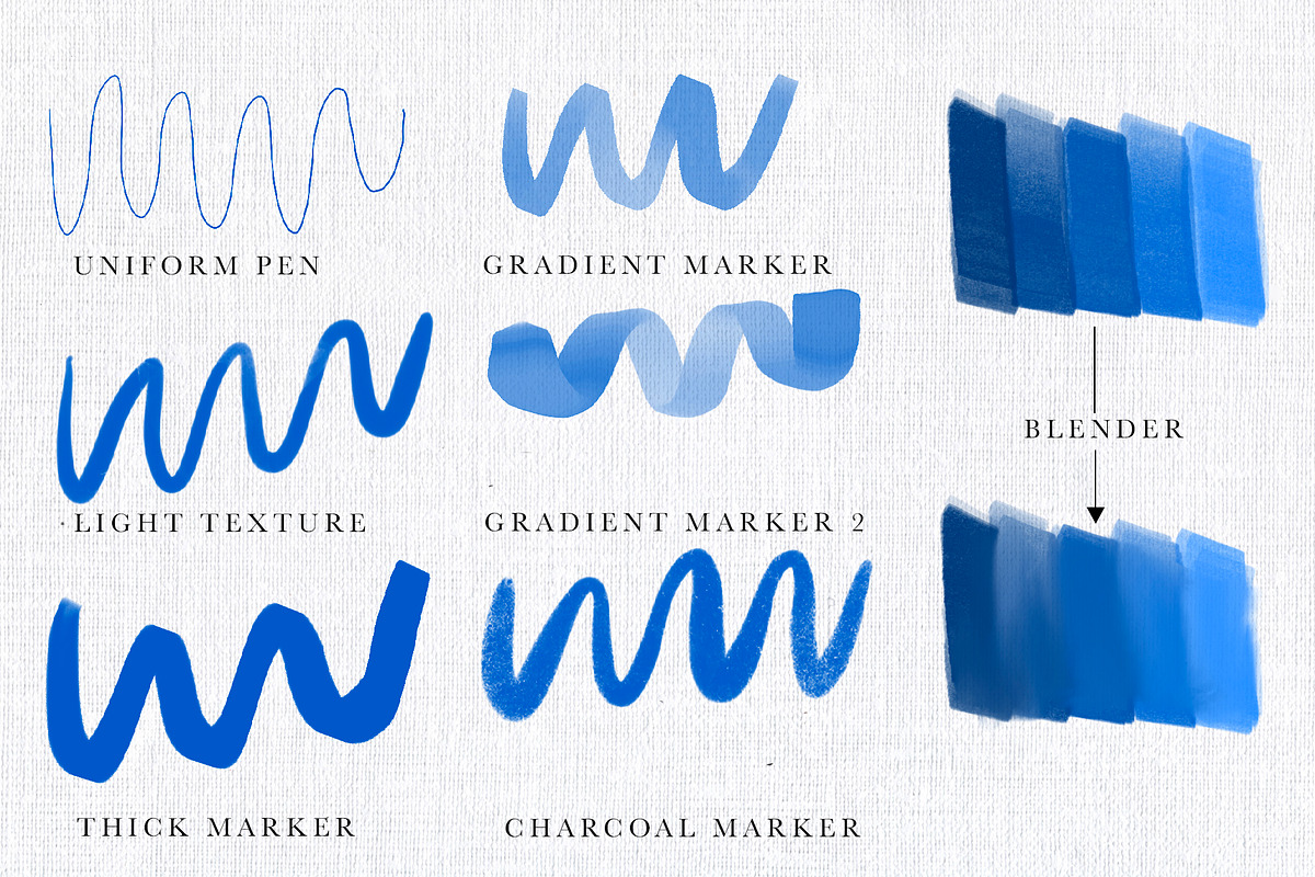 Marker Pens for Procreate, a Brush Add-On by Neon Wild (Photo 7 of 10)