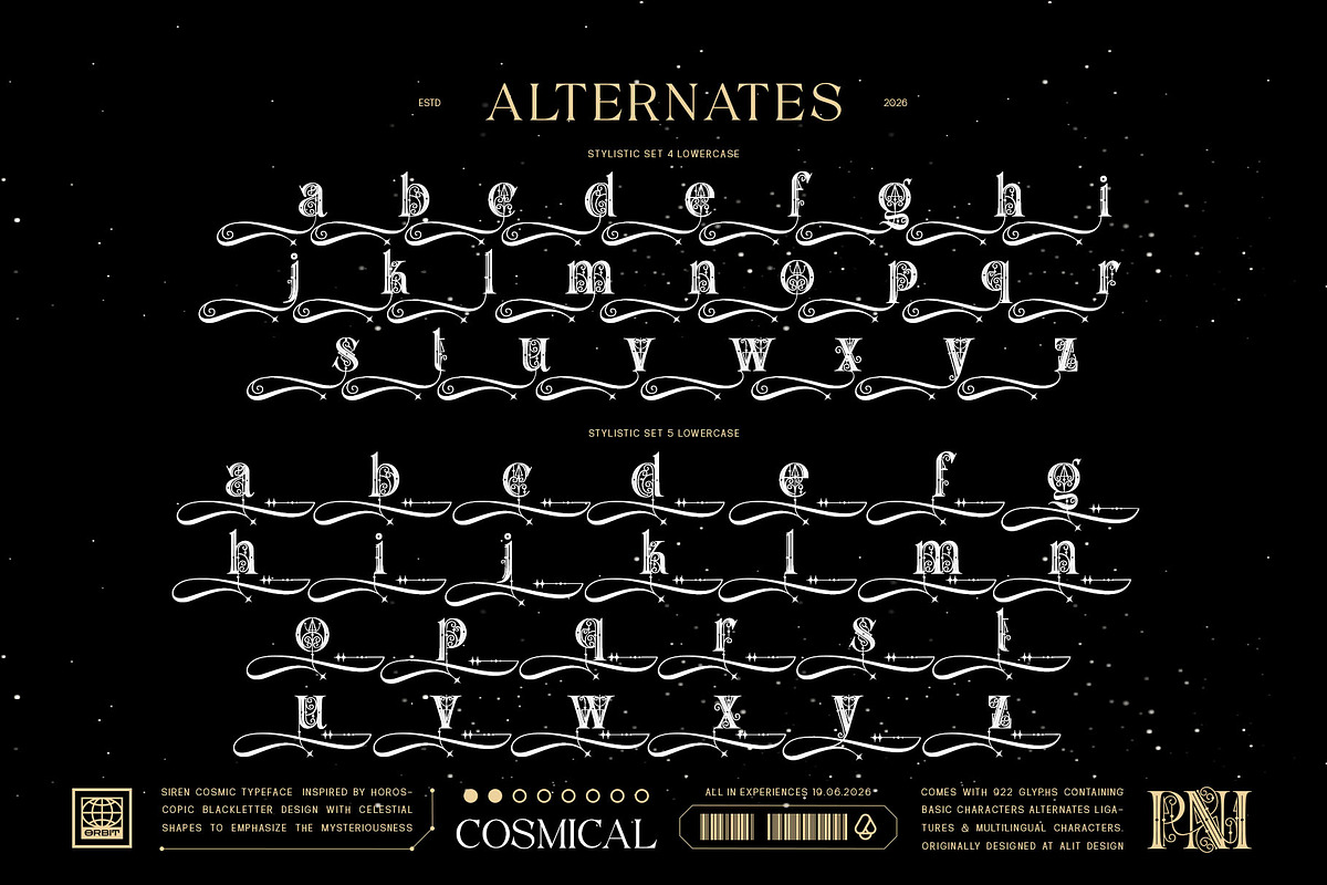 Siren cosmic Typeface, a Serif Font by alit design (Photo 16 of 20)