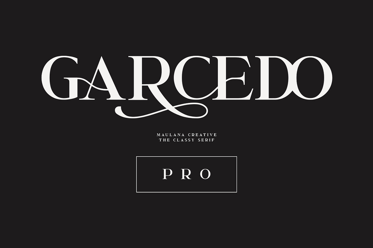 Garcedo Serif Font Triple Pro, a Serif Font by Maulana Creative (Photo 1 of 10)