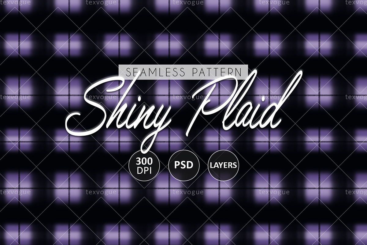 Shiny Plaid - Seamless Patterns, a Pattern Graphic by texvogue (Photo 1 of 15)