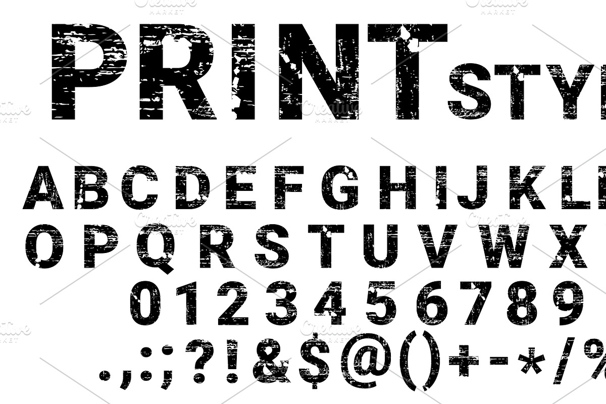 Soccer Grungy Font OTF TTF SVG Png, a Slab Serif Font by Watercolor_Vector Graphic (Photo 3 of 3)