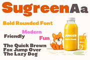 Sugreen – Organic Display Font, a Sans Serif Font by cocodesign (Thumbnail 9 of 9)