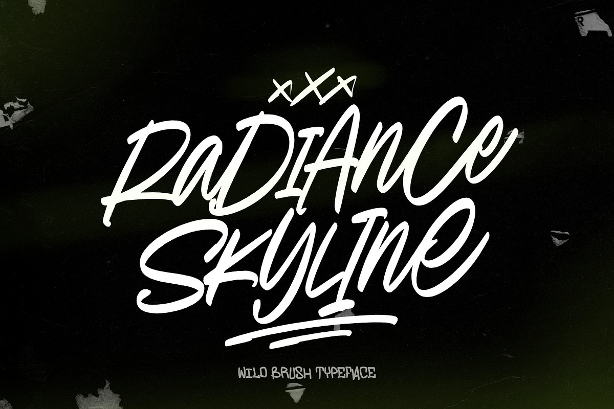 Radiance Skyline, a Handwritten Font by Damarletter (Photo 1 of 6)