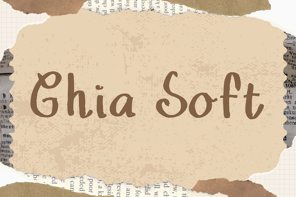 Ghia Soft, a Handwritten Font by Aisyah (Photo 1 of 5)