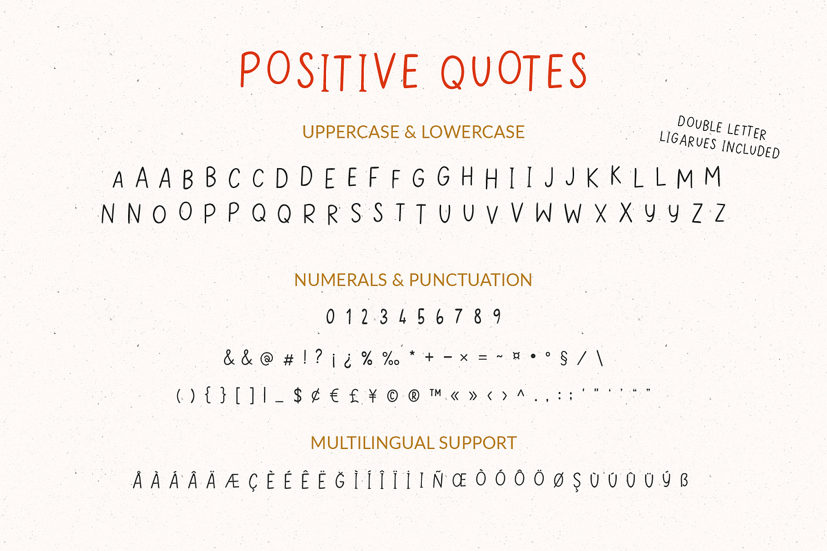 Positive Quotes - All Caps Font, a Handwritten Font by Kaya Fonts (Photo 25 of 25)