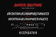 Another Nightmare - Horror Font, a Blackletter Font by agnyhasyastudio (Thumbnail 12 of 16)
