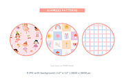 Pastel Fairy Birthday Clipart, a Person Illustration by Petit Citizen Design (Thumbnail 3 of 7)
