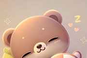 Procreate Cute Chibi Bears Stamps, a Brush Add-On by OneBerryCreations (Thumbnail 5 of 10)