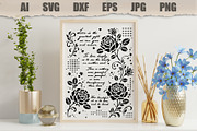 Stencil Romantic Rose, an Object Illustration by MARYCRAFTIRIA (Thumbnail 3 of 3)