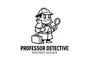 Professor Detective Mascot Logo, an Education Illustration by Izdihaar_Studio (Thumbnail 3 of 3)
