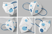 N95 Mask Mockups, a Mask Mockup by megostudi0 (Thumbnail 1 of 7)