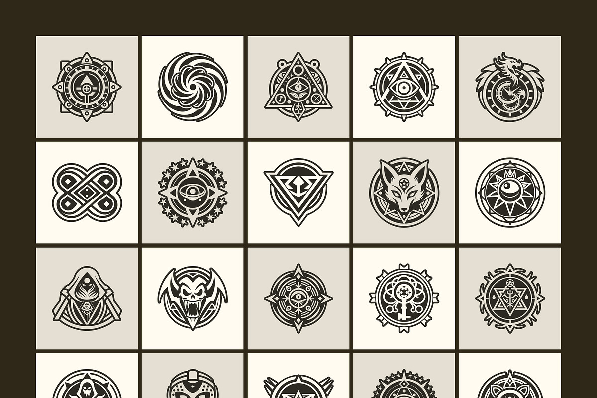1500 Tattoo Symbols Icons, a Solid Icon by Creative Stall (Photo 13 of 19)