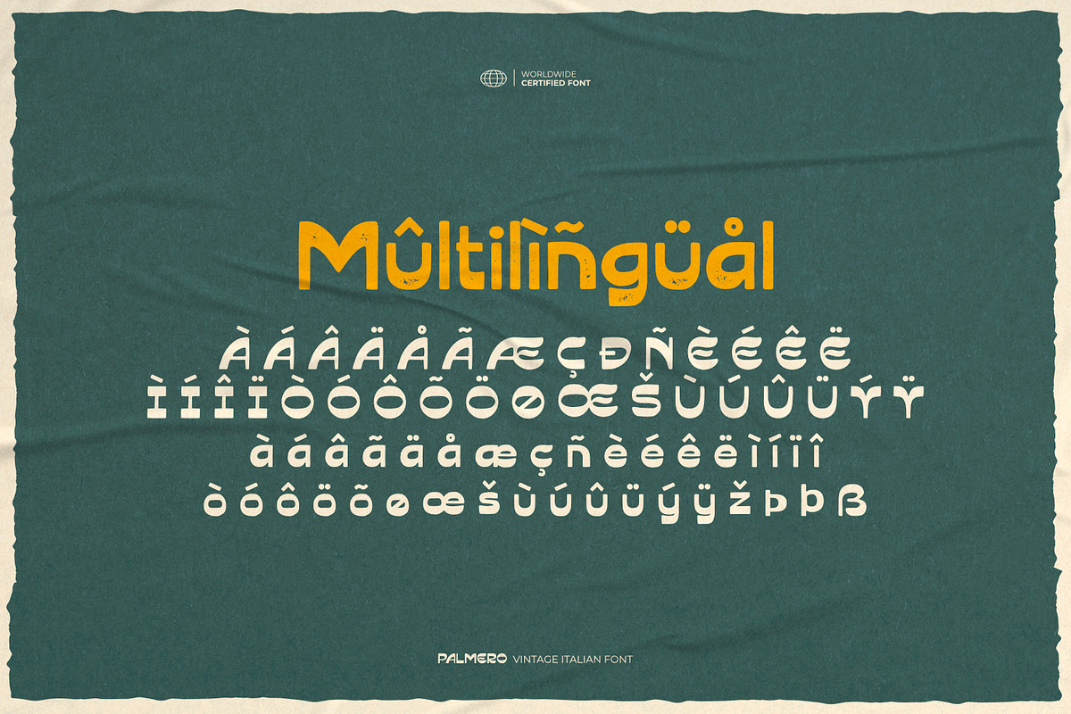Palmero - Vintage Italian Font, a Sans Serif Font by ikiiko (Photo 7 of 7)
