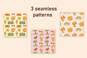 Groovy Summer Icon Pack, an Illustration by JulyGart (Thumbnail 5 of 5)