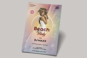 Beach Party PSD Flyer Template, a Flyer Template by Naim Selmani (Thumbnail 2 of 3)