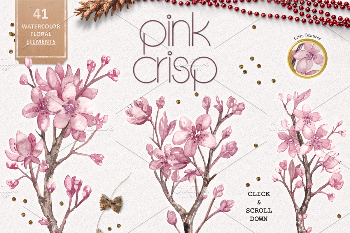 Pink Crisp, a Texture Illustration by Soir Creative (Photo 4 of 5)