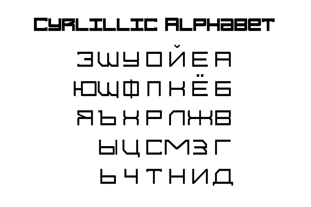 Syntachron - Futuristic Monospaced, a Sans Serif Font by Mofr 24 (Photo 10 of 11)