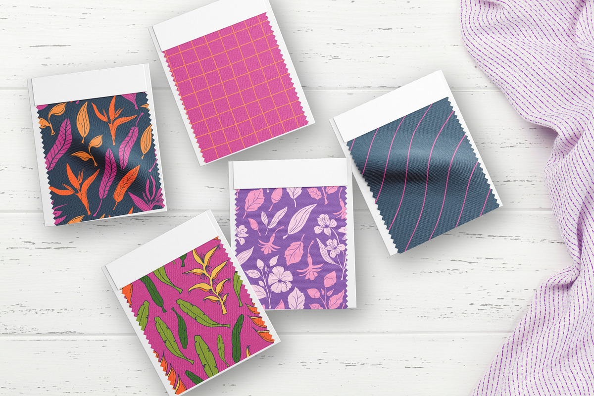 Summer florals & geometric patterns, a Decorative Illustration by CapriceMeDesigns (Photo 8 of 18)