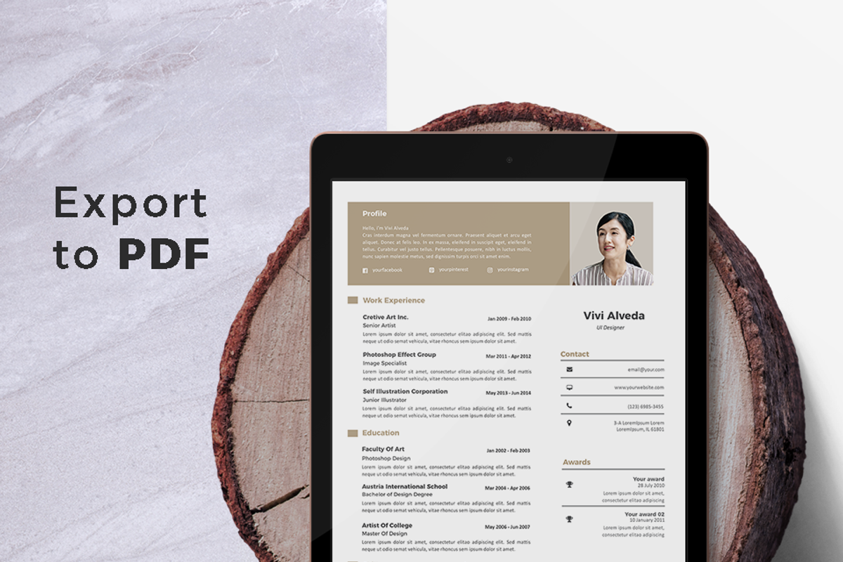 Vol.47 Resume & CV Template, a Resume Template by Hito Graphic (Photo 7 of 8)