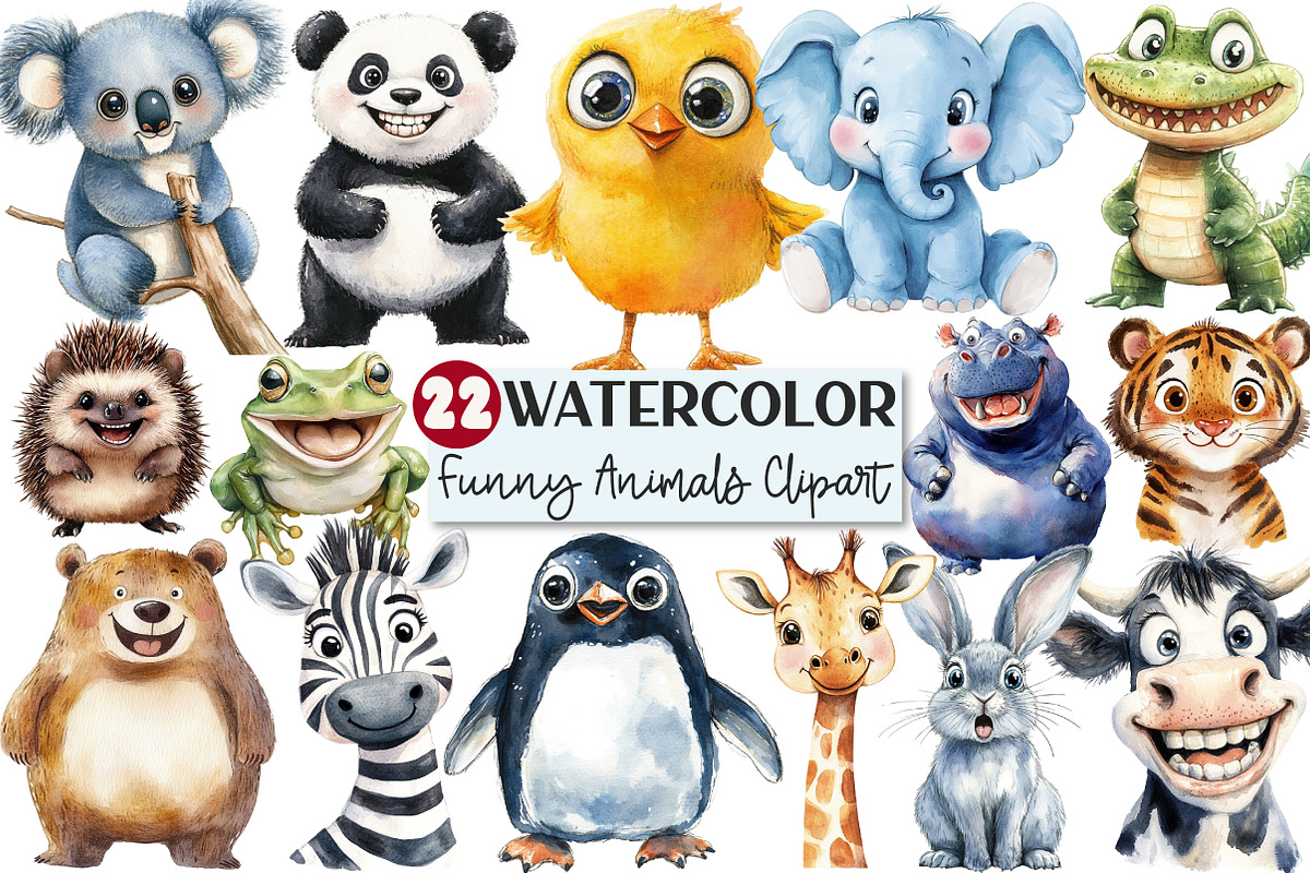 Quirky Funny Animals Sublimation, an Animal Illustration by Rose Art (Photo 1 of 7)