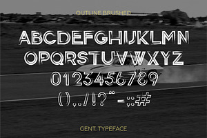 Gent. Display Brushed Typeface.