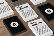 Black and White Business Card 015, a Business Card Template by Nonaglyph Design (Thumbnail 7 of 9)