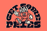 Lazy Dude - font and illustrations, a Slab Serif Font by Gleb Guralnyk (Thumbnail 4 of 6)