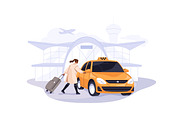 Passenger transfer, taxi order cards, a Transportation Illustration by PaperTrident (Thumbnail 5 of 12)