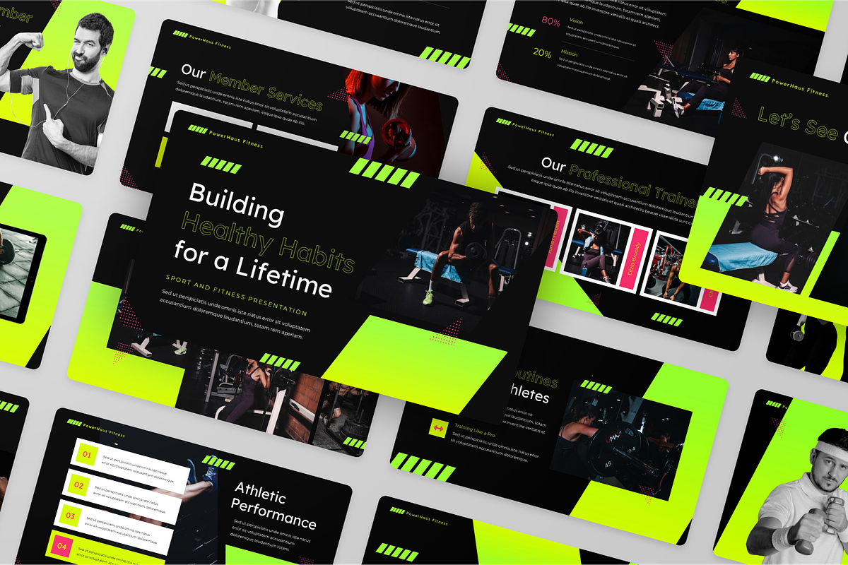 Sport & Fitness Google Slides, a Presentation Template by Annora Studio (Photo 5 of 5)