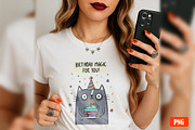 Cat and Animals Funny Birthday PNG, a Graphic by GlitterCraft (Thumbnail 72 of 101)