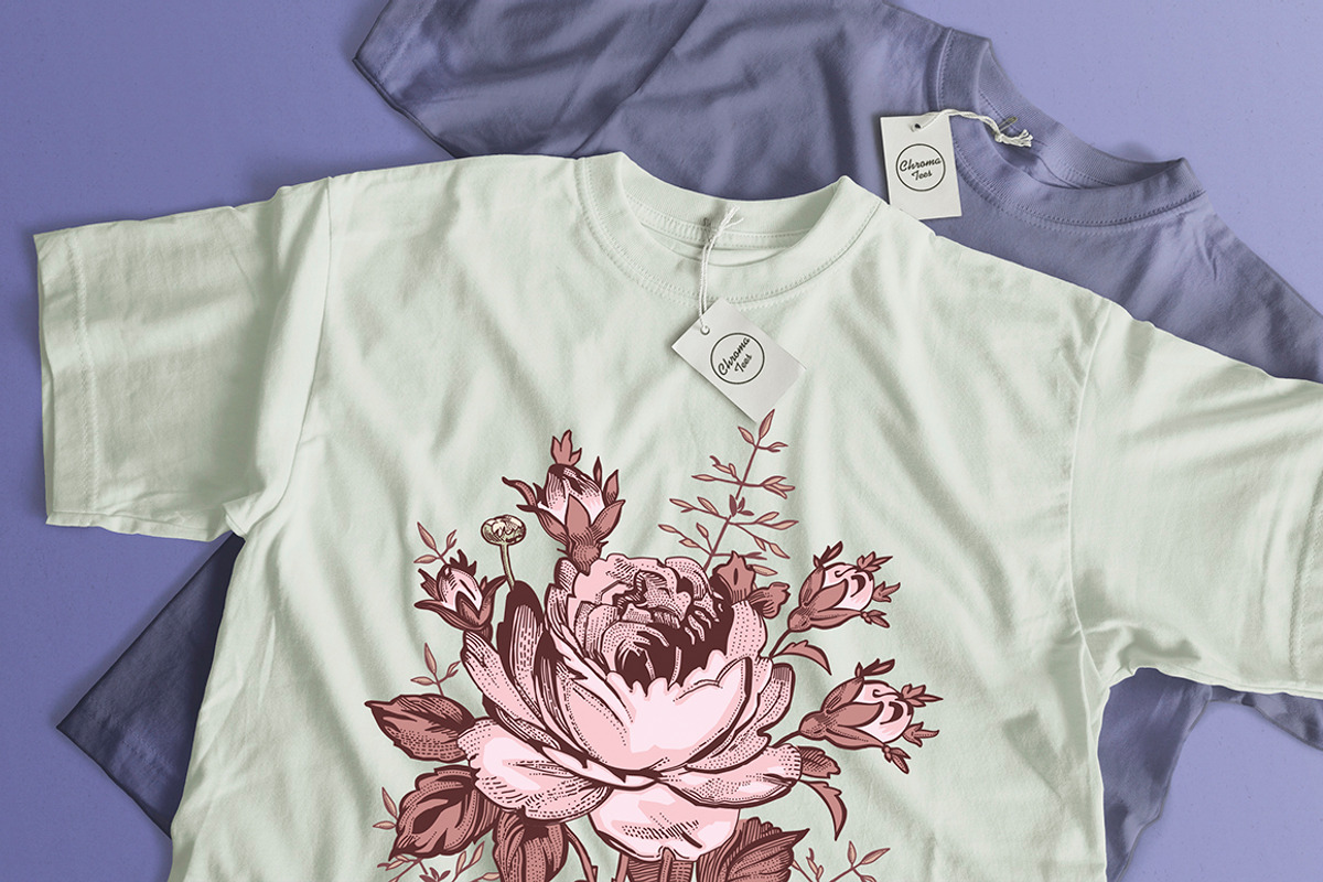 Set Seamless Flowers Roses Chamomile, a Pattern Graphic by Vintage (Photo 12 of 13)
