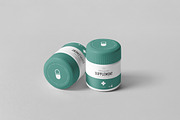 Supplement Jar & Box Mock-up 2, a Cups & Container Mockup by Yogurt86 (Thumbnail 4 of 10)