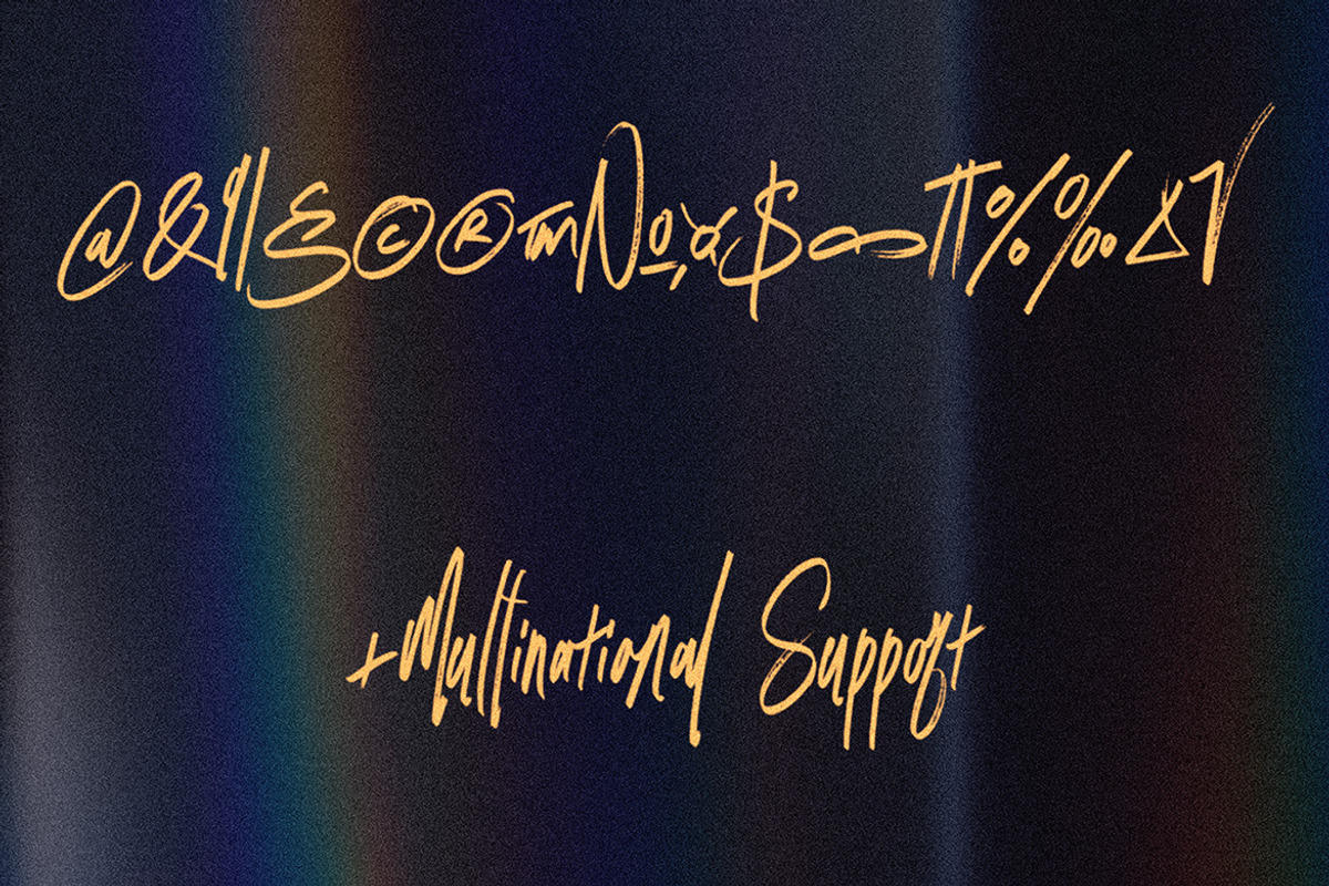 Omega Sigma Brush Script, a Handwritten Font by Deeezy (Photo 6 of 7)