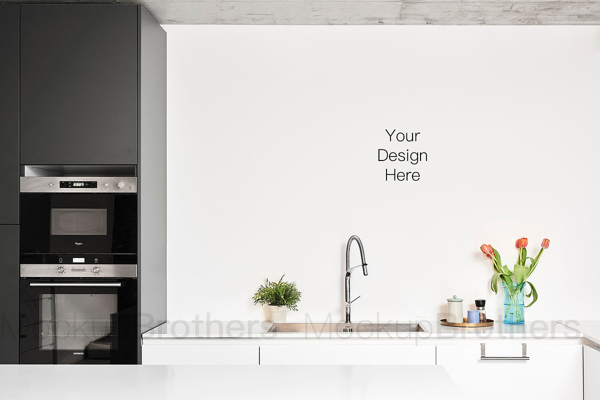 Kitchen mockup mock up 17, a Print Template by MockUpBrothers (Photo 2 of 5)