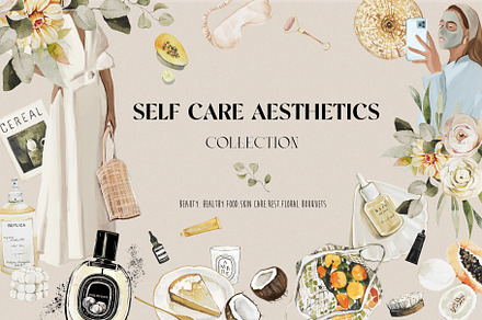 SELF CARE AESTHETICS COLLECTION, a Healthcare Illustration by Natalia Tugova