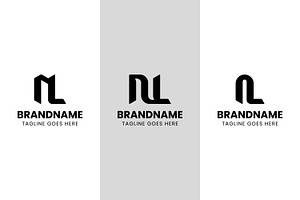 Letters NL Monogram Logo Set, a Design Template by Pray Art Design Studio