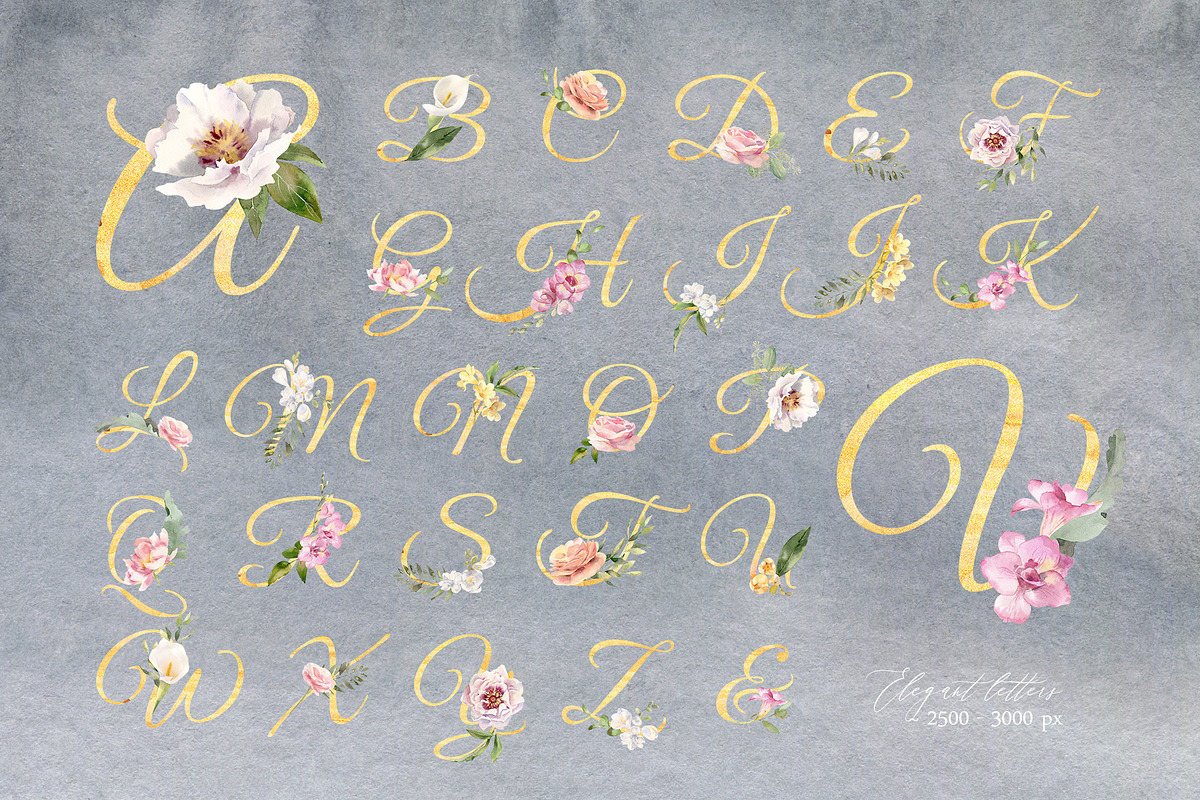 Exquisite Flora. Watercolor set., a Texture Illustration by Elegantia (Photo 7 of 13)