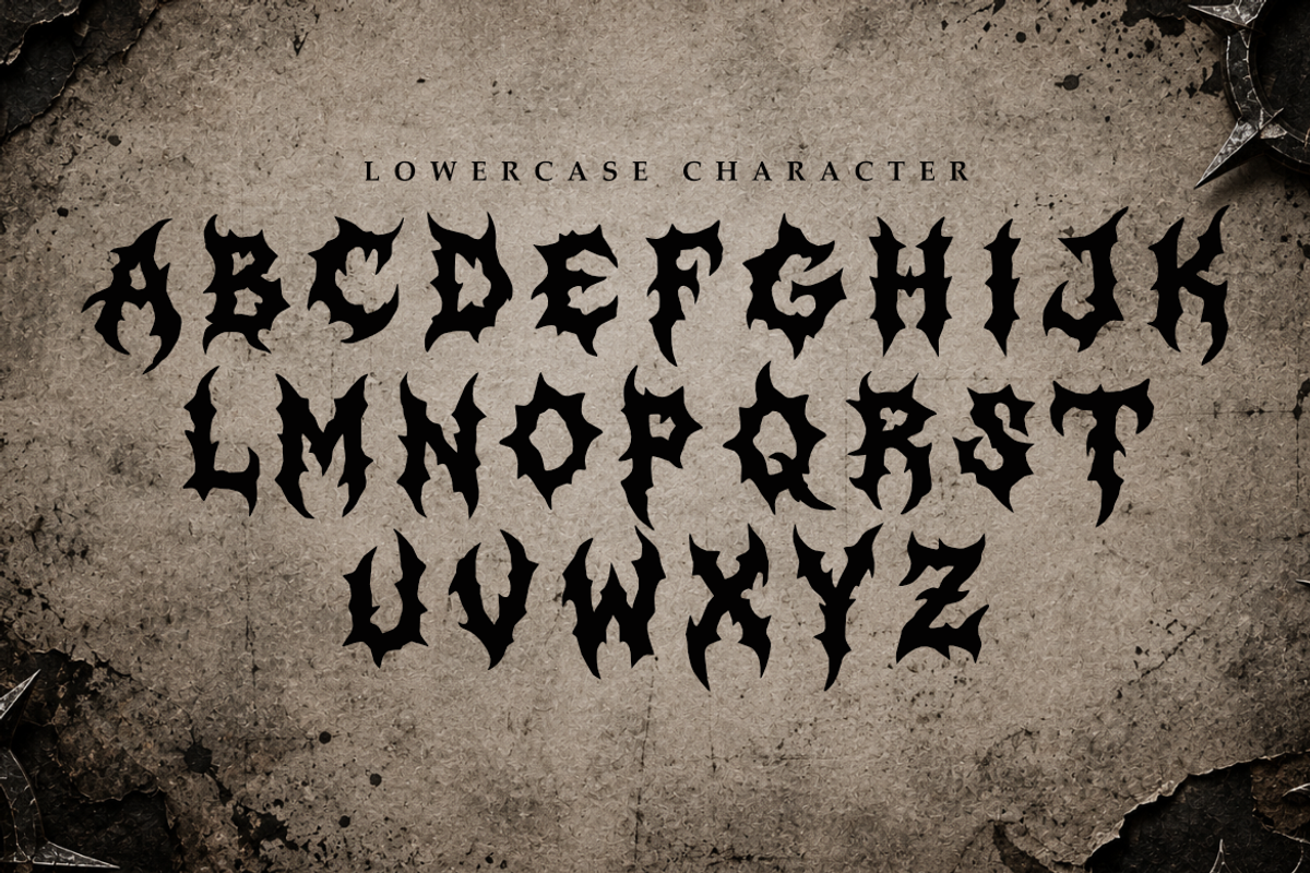 Nordic Frost | Black Metal Font, a Symbol Font by Masyafi Studio (Photo 3 of 9)