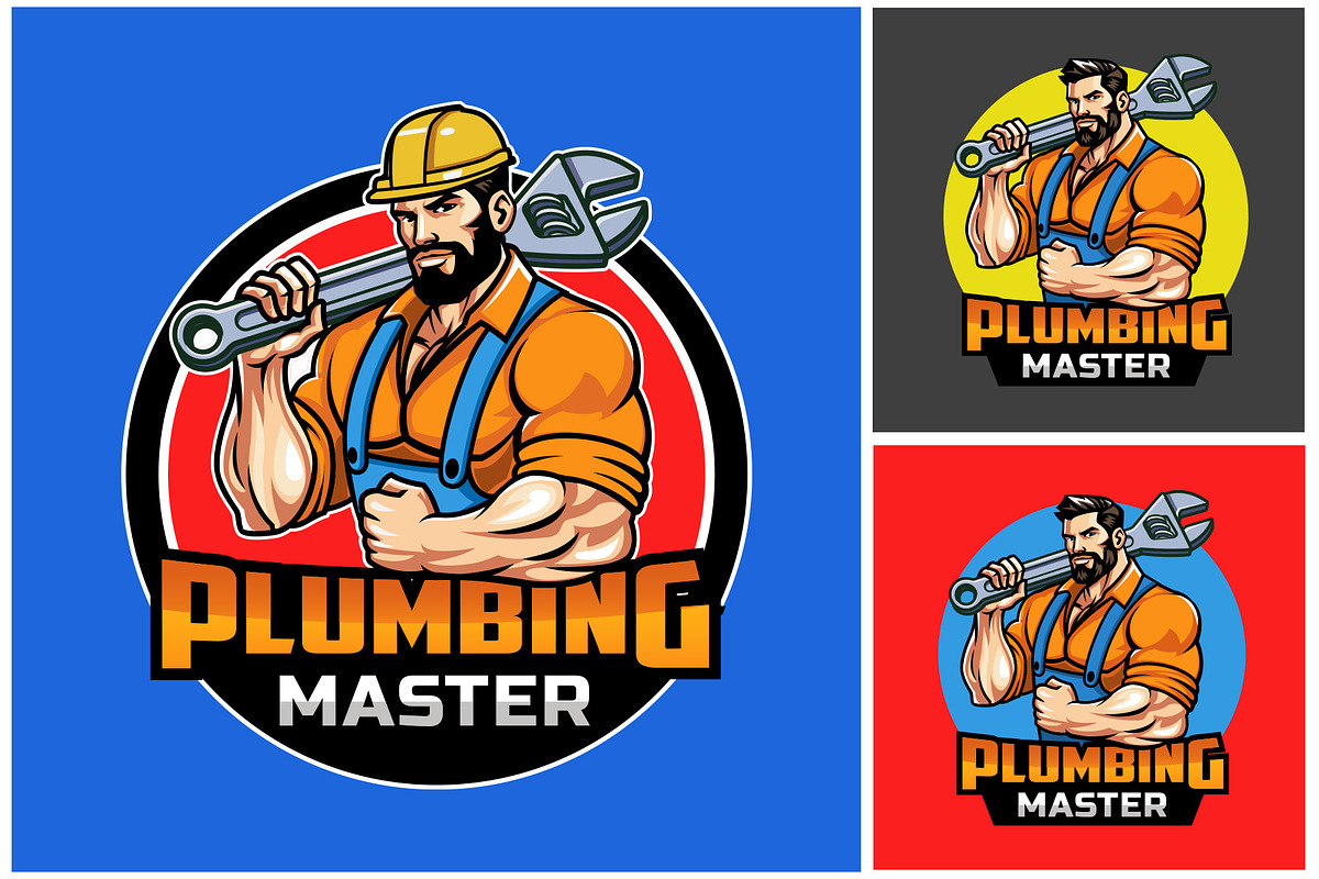 Plumbing Master Logo Template, a Branding & Logo Template by Silpin