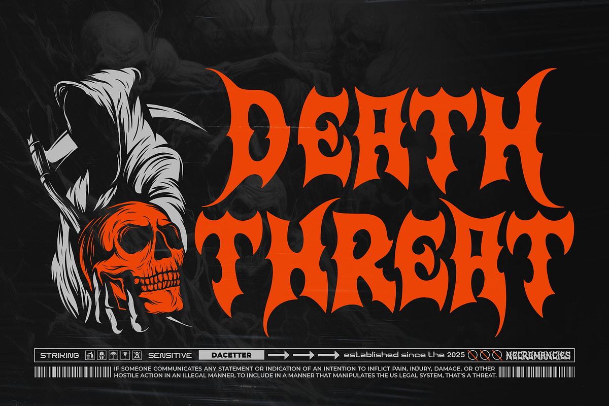 Sad Rock Typeface, a Blackletter Font by alit design (Photo 8 of 20)
