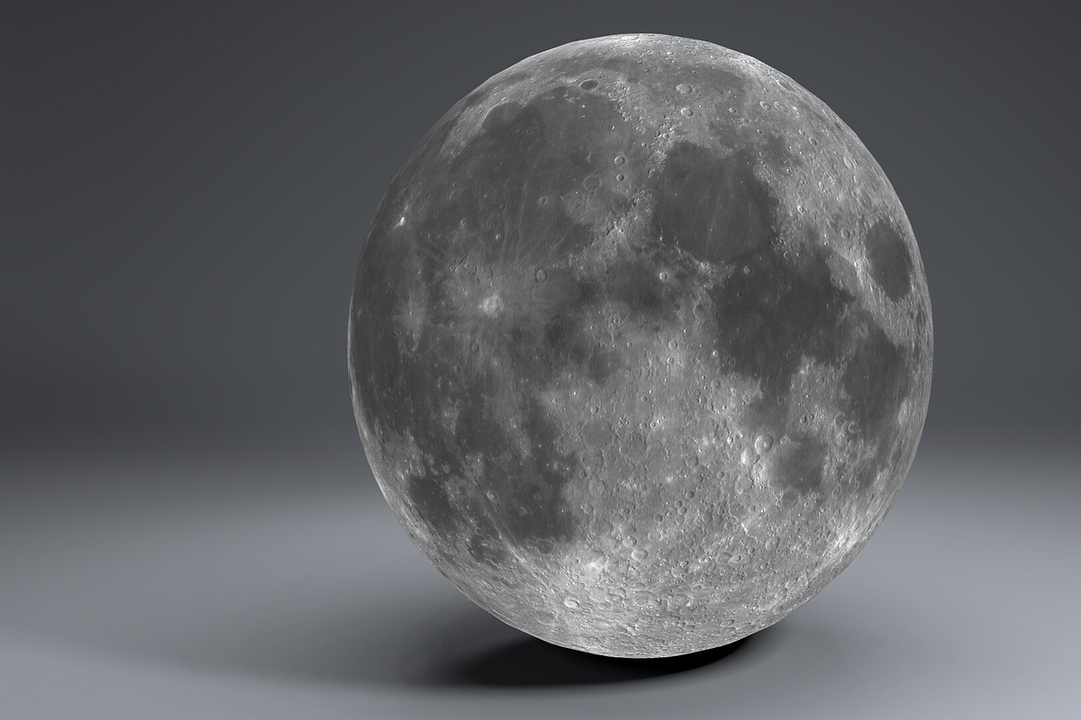 Moon Globe 11k, an Environmental 3D Model by Flash My Pixel (Photo 3 of 9)