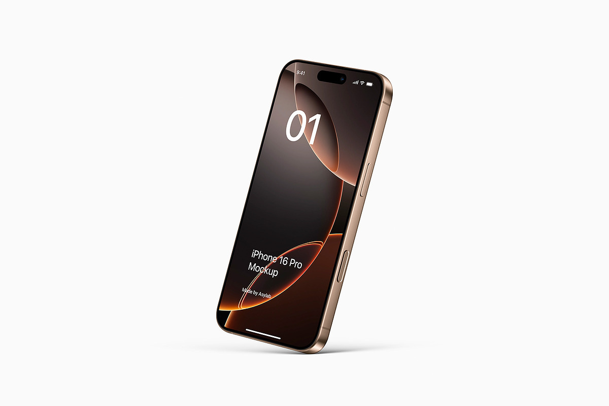 iPhone 16 Pro - 24 Mockups Scenes, an iPhone Mockup by Asylab (Photo 46 of 58)