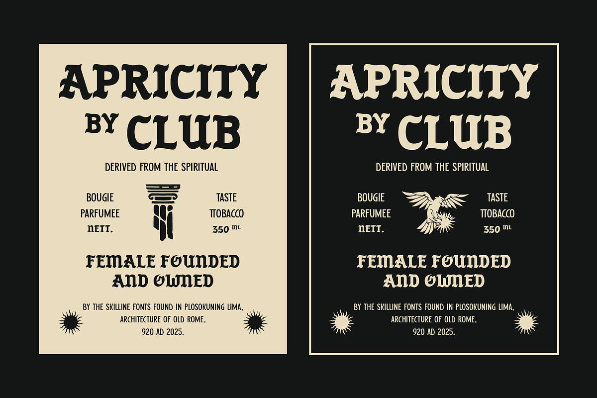 SFC Black Krown, a Blackletter Font by Skilline Supply Co. (Photo 3 of 6)