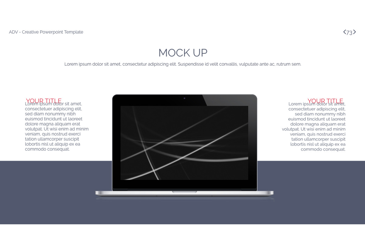 ADV Powerpoint Template, a Presentation Template by OXXO (Photo 73 of 78)