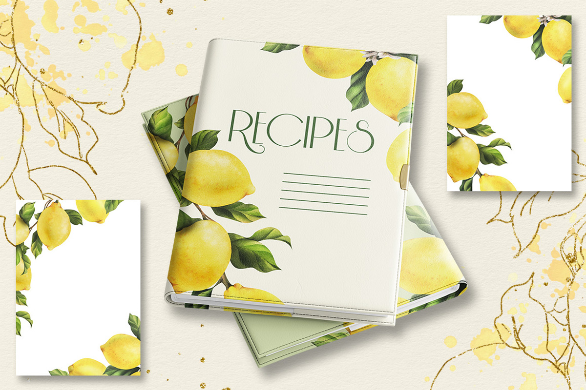 Lemons sunny watercolor clipart, a Food Illustration by NATASHA CHU (Photo 14 of 23)